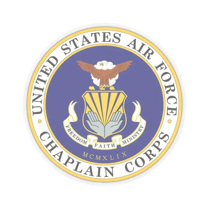 Air Force Chaplain Corps (U.S. Air Force) STICKER Vinyl Kiss-Cut Decal 6 Inch Transparent - The Sticker Space