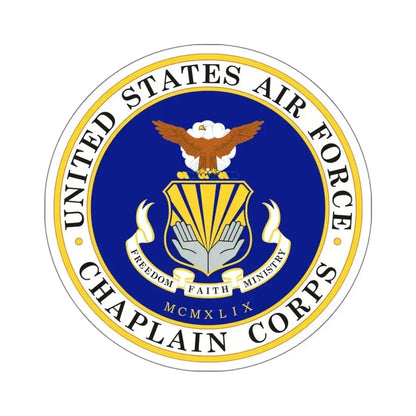 Air Force Chaplain Corps (U.S. Air Force) STICKER Vinyl Kiss-Cut Decal 6 Inch White - The Sticker Space