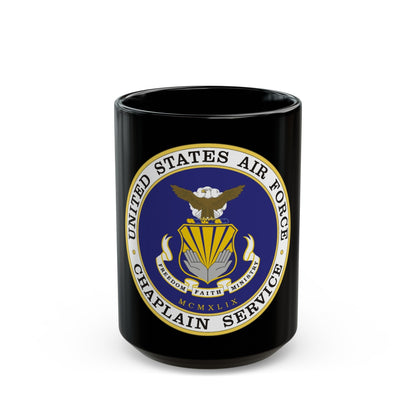 Air Force Chaplain Service (U.S. Air Force) Black Coffee Mug-15oz-The Sticker Space