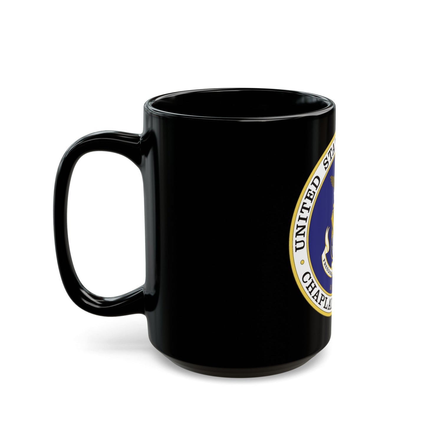 Air Force Chaplain Service (U.S. Air Force) Black Coffee Mug-The Sticker Space