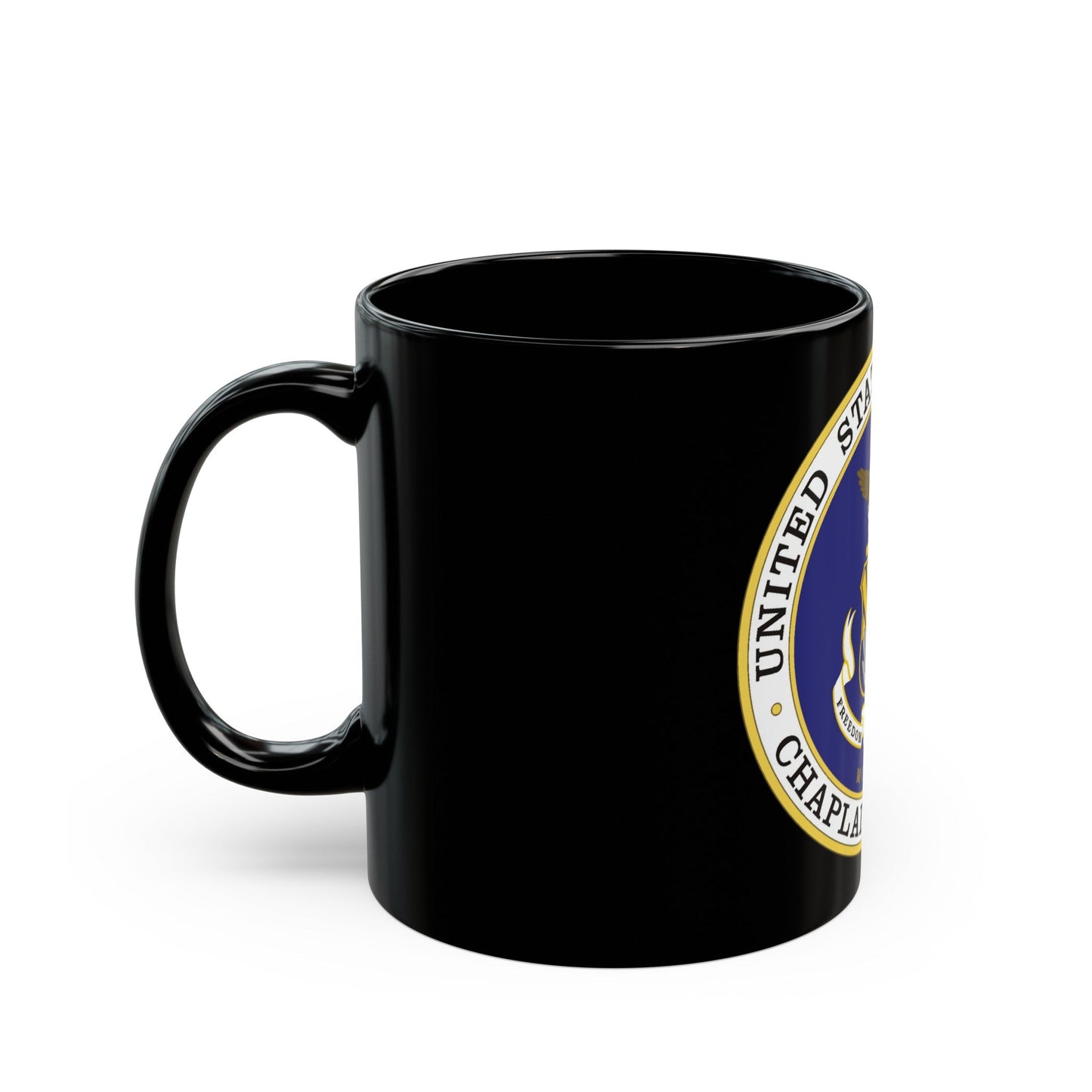 Air Force Chaplain Service (U.S. Air Force) Black Coffee Mug-The Sticker Space