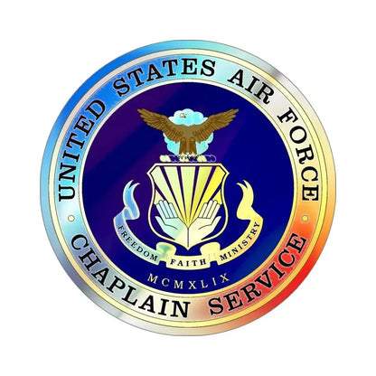 Air Force Chaplain Service (U.S. Air Force) Holographic STICKER Die-Cut Vinyl Decal - The Sticker Space