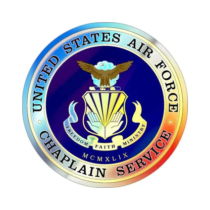 Air Force Chaplain Service (U.S. Air Force) Holographic STICKER Die-Cut Vinyl Decal - The Sticker Space