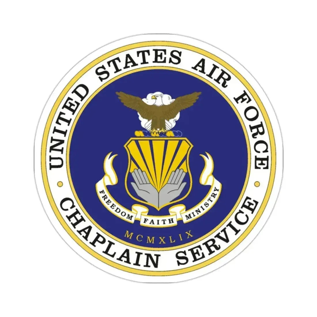 Air Force Chaplain Service (U.S. Air Force) STICKER Vinyl Die-Cut Decal 2 Inch - The Sticker Space
