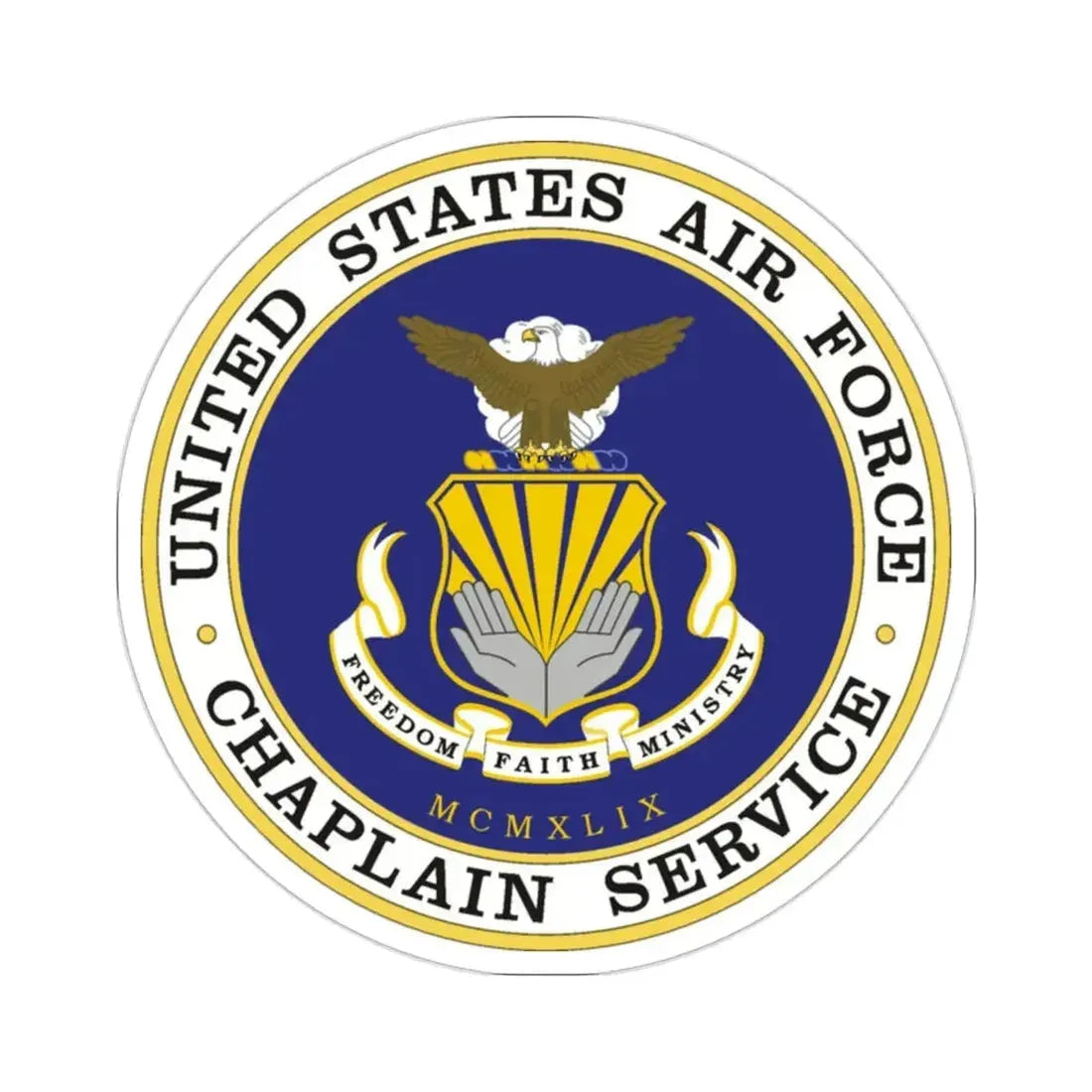 Air Force Chaplain Service (U.S. Air Force) STICKER Vinyl Die-Cut Decal - The Sticker Space