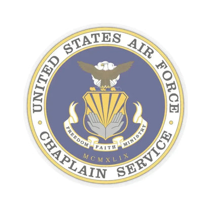 Air Force Chaplain Service (U.S. Air Force) STICKER Vinyl Kiss-Cut Decal 2 Inch Transparent - The Sticker Space