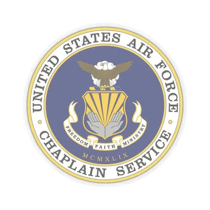 Air Force Chaplain Service (U.S. Air Force) STICKER Vinyl Kiss-Cut Decal 3 Inch Transparent - The Sticker Space