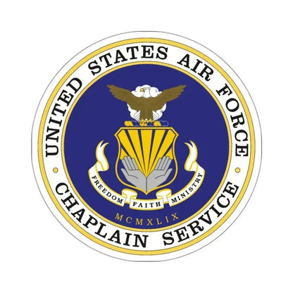 Air Force Chaplain Service (U.S. Air Force) STICKER Vinyl Kiss-Cut Decal 3 Inch White - The Sticker Space