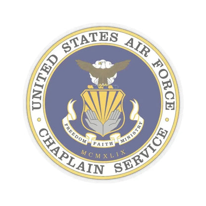Air Force Chaplain Service (U.S. Air Force) STICKER Vinyl Kiss-Cut Decal 4 Inch Transparent - The Sticker Space