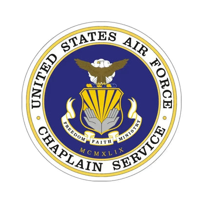 Air Force Chaplain Service (U.S. Air Force) STICKER Vinyl Kiss-Cut Decal 6 Inch White - The Sticker Space