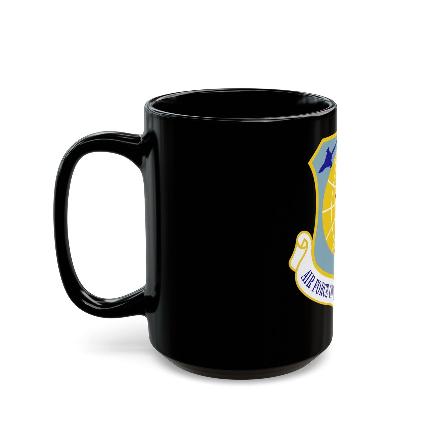 Air Force Civil Engineer Center (U.S. Air Force) Black Coffee Mug-The Sticker Space