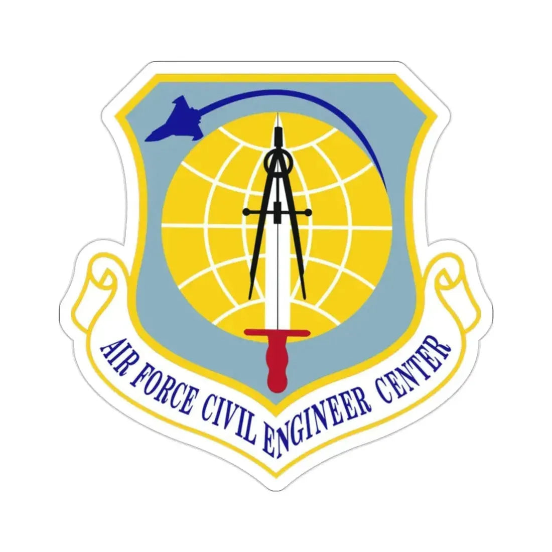 Air Force Civil Engineer Center (U.S. Air Force) STICKER Vinyl Die-Cut Decal - The Sticker Space