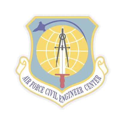 Air Force Civil Engineer Center (U.S. Air Force) STICKER Vinyl Kiss-Cut Decal 4 Inch Transparent - The Sticker Space