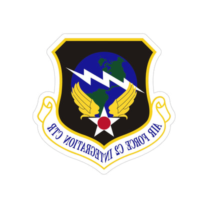 Air Force Command & Control Integration Center (U.S. Air Force) REVERSE PRINT Transparent STICKER-6 Inch-The Sticker Space