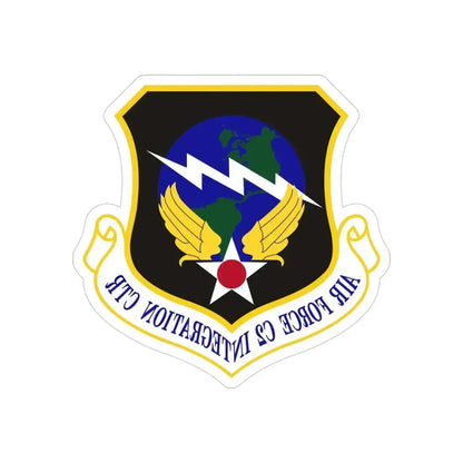Air Force Command & Control Integration Center (U.S. Air Force) REVERSE PRINT Transparent Die-Cut STICKER 3 Inch Die-Cut Transparent - The Sticker Space