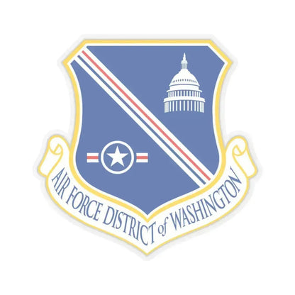 Air Force District of Washington (U.S. Air Force) STICKER Vinyl Kiss-Cut Decal 4 Inch Transparent - The Sticker Space