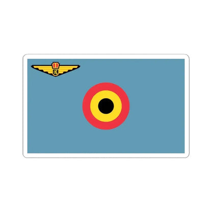 Air Force Ensign of Belgium (Belgium) STICKER Vinyl Kiss-Cut Decal 4 Inch White - The Sticker Space