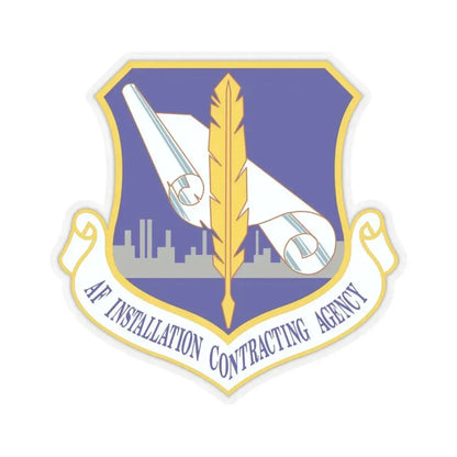 Air Force Installation Contracting Agency (U.S. Air Force) STICKER Vinyl Kiss-Cut Decal 6 Inch Transparent - The Sticker Space