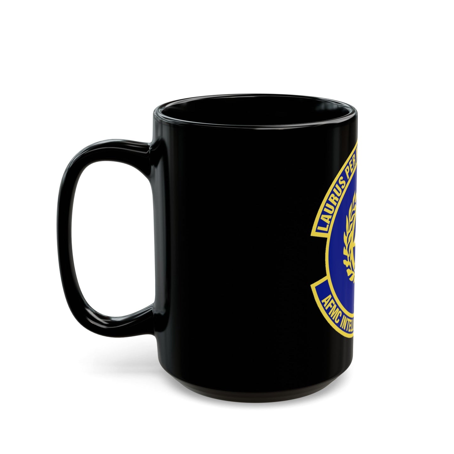 Air Force Materiel Command Intelligence Squadron (U.S. Air Force) Black Coffee Mug-The Sticker Space