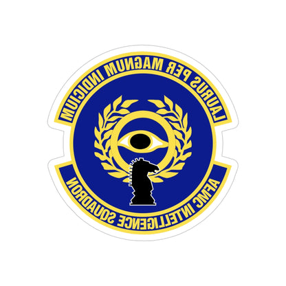 Air Force Materiel Command Intelligence Squadron (U.S. Air Force) REVERSE PRINT Transparent STICKER-6" × 6"-The Sticker Space