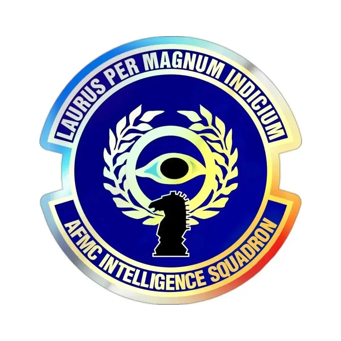 Air Force Materiel Command Intelligence Squadron (U.S. Air Force) Holographic STICKER Die-Cut Vinyl Decal 2 Inch Holographic - The Sticker Space