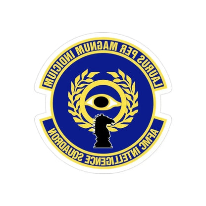 Air Force Materiel Command Intelligence Squadron (U.S. Air Force) REVERSE PRINT Transparent Die-Cut STICKER 2 Inch Die-Cut Transparent - The Sticker Space