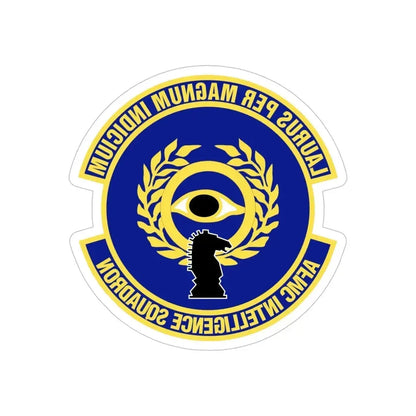 Air Force Materiel Command Intelligence Squadron (U.S. Air Force) REVERSE PRINT Transparent Die-Cut STICKER - The Sticker Space