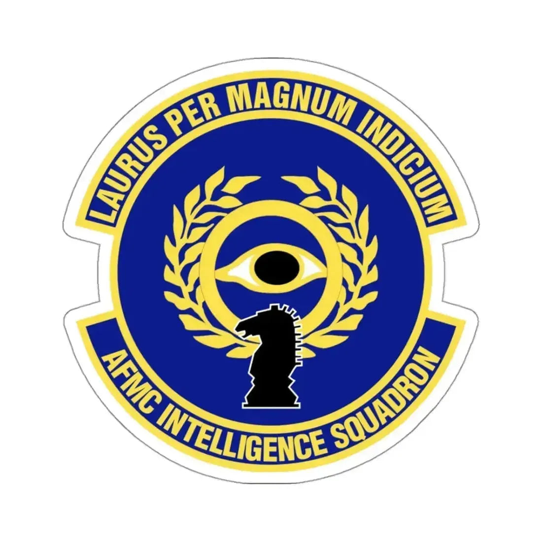 Air Force Materiel Command Intelligence Squadron (U.S. Air Force) STICKER Vinyl Kiss-Cut Decal 3 Inch White - The Sticker Space