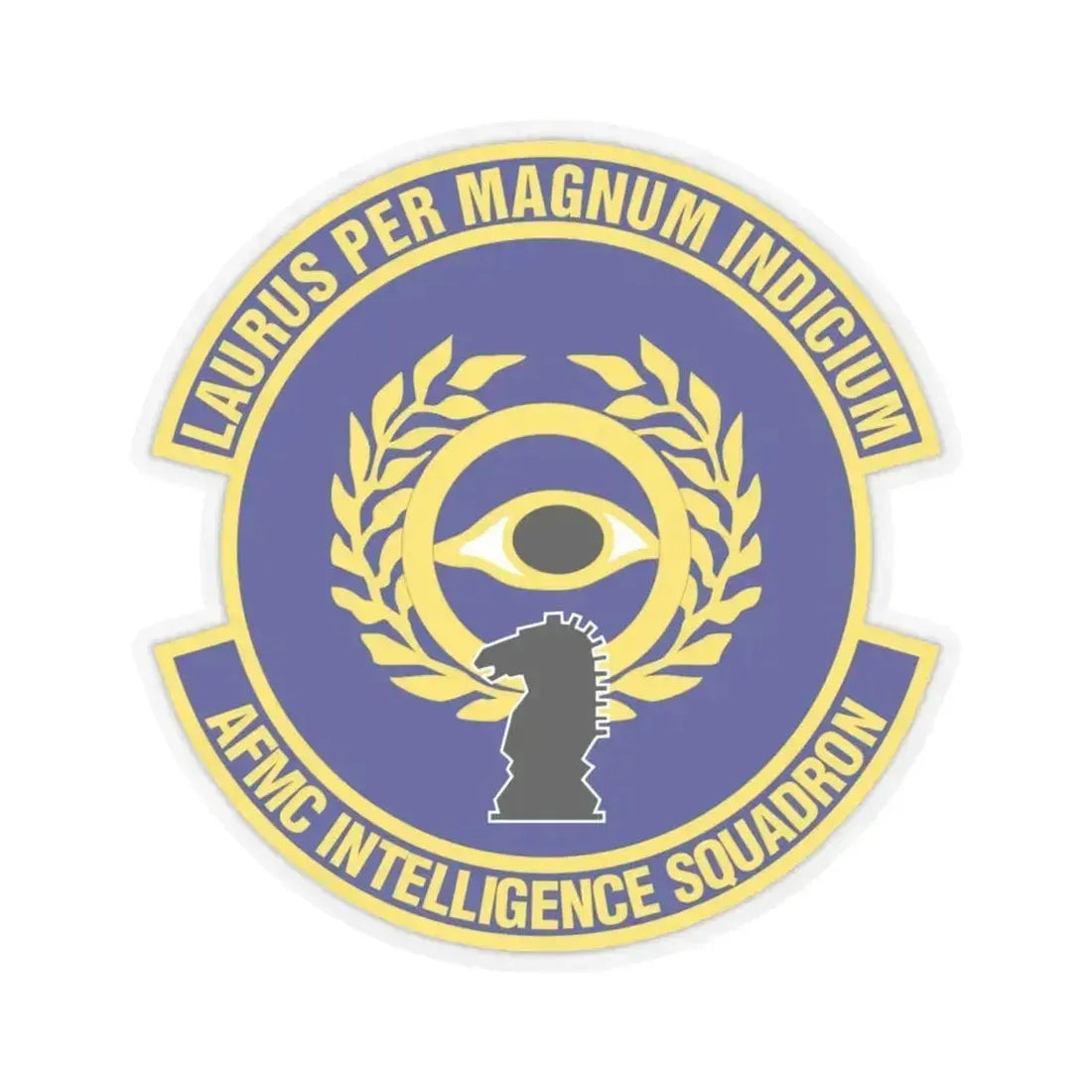 Air Force Materiel Command Intelligence Squadron (U.S. Air Force) STICKER Vinyl Kiss-Cut Decal 4 Inch Transparent - The Sticker Space
