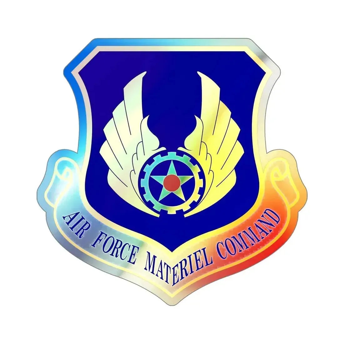 Air Force Materiel Command (U.S. Air Force) Holographic STICKER Die-Cut Vinyl Decal - The Sticker Space
