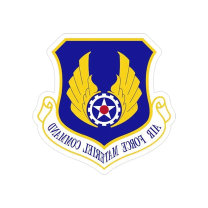 Air Force Materiel Command (U.S. Air Force) REVERSE PRINT Transparent Die-Cut STICKER 2 Inch Die-Cut Transparent - The Sticker Space
