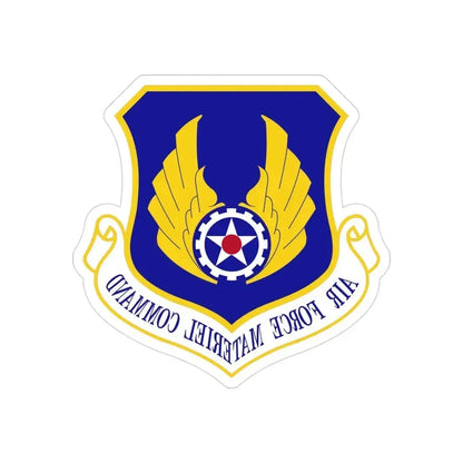 Air Force Materiel Command (U.S. Air Force) REVERSE PRINT Transparent Die-Cut STICKER 3 Inch Die-Cut Transparent - The Sticker Space