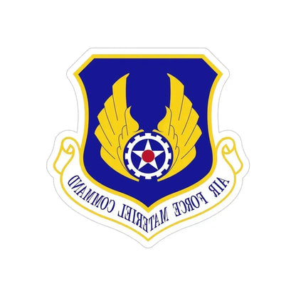 Air Force Materiel Command (U.S. Air Force) REVERSE PRINT Transparent Die-Cut STICKER 5 Inch Die-Cut Transparent - The Sticker Space