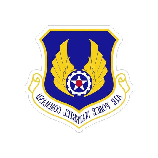 Air Force Materiel Command (U.S. Air Force) REVERSE PRINT Transparent Die-Cut STICKER 6 Inch Die-Cut Transparent - The Sticker Space