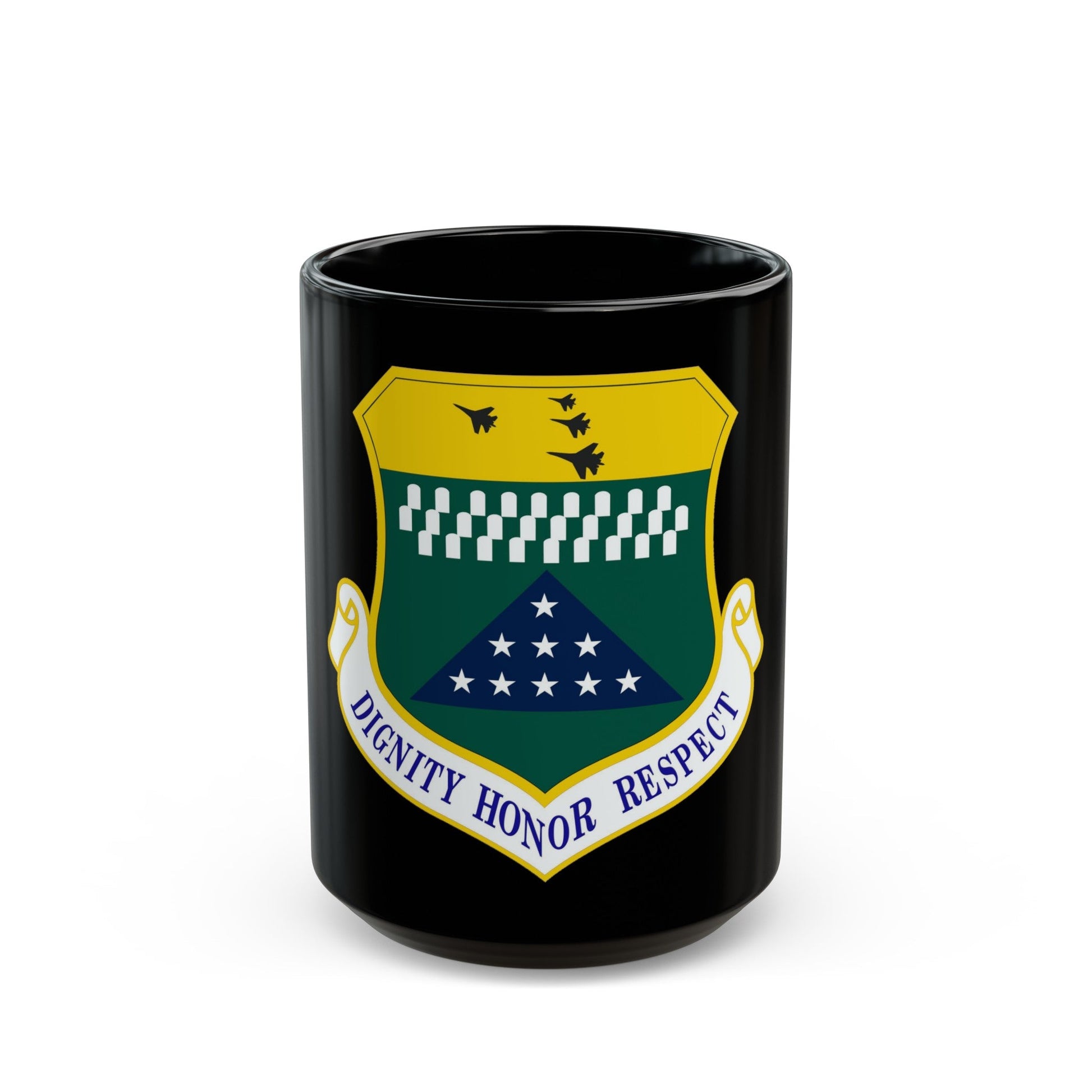 Air Force Mortuary Affairs Operations (U.S. Air Force) Black Coffee Mug-15oz-The Sticker Space