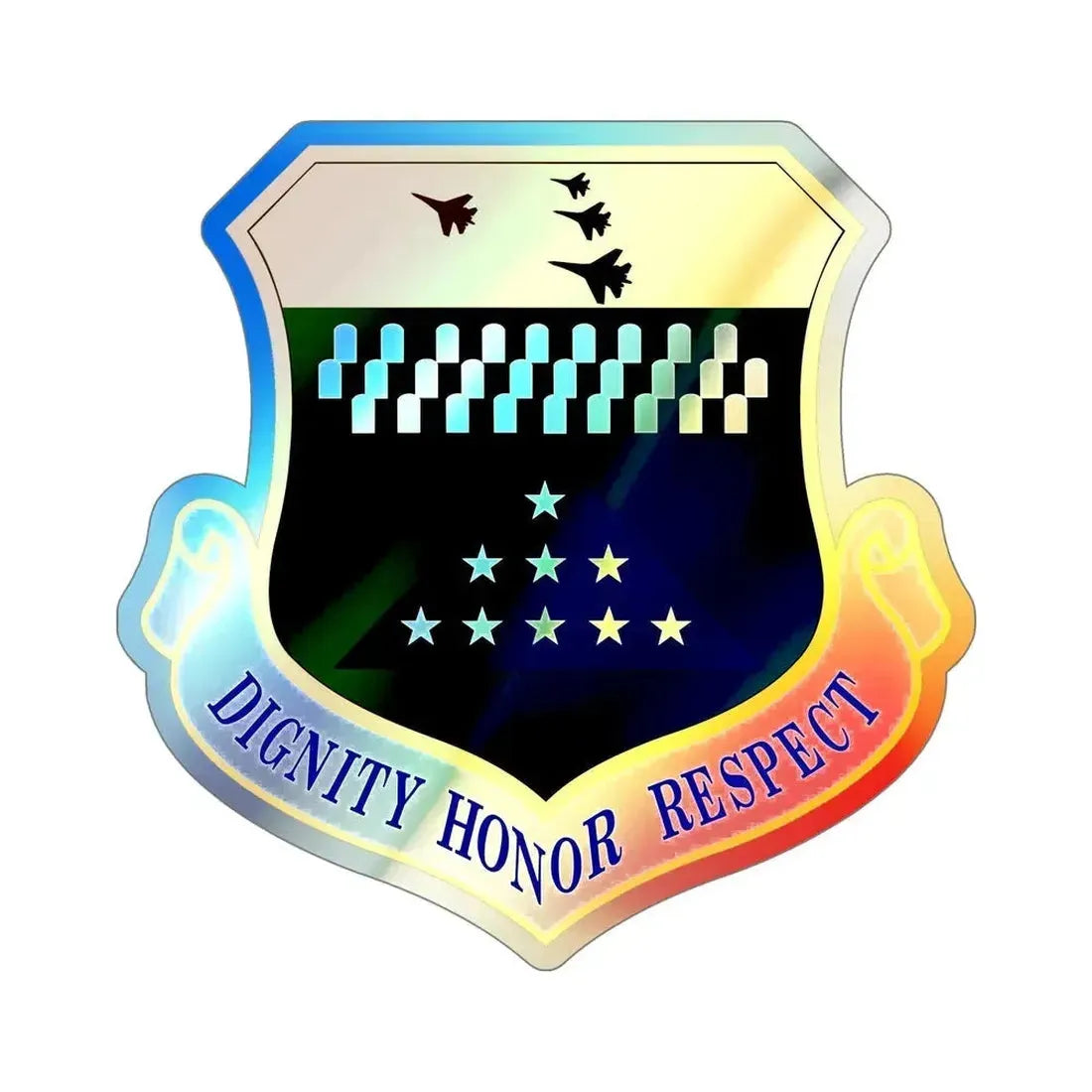 Air Force Mortuary Affairs Operations (U.S. Air Force) Holographic STICKER Die-Cut Vinyl Decal - The Sticker Space