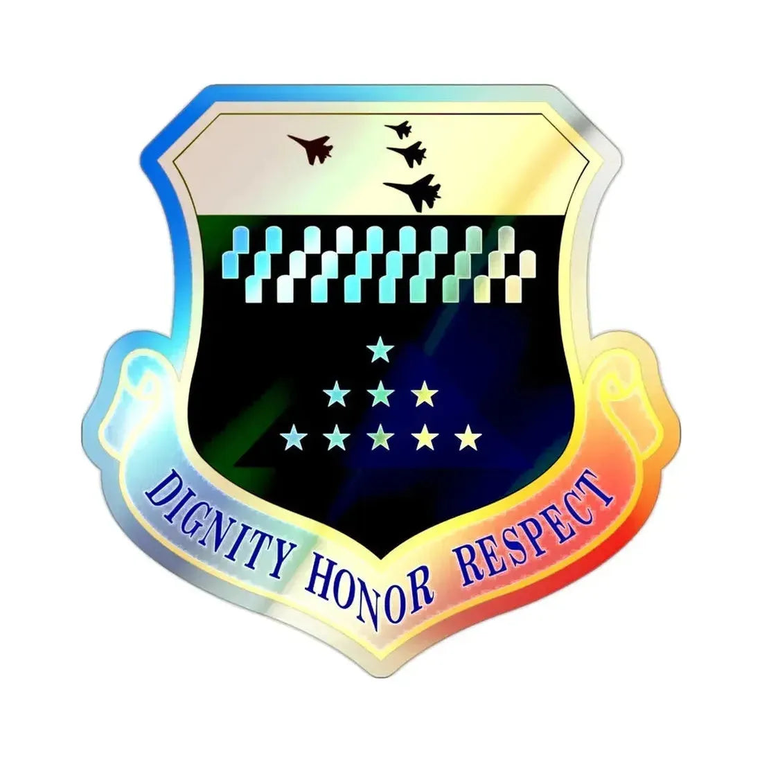 Air Force Mortuary Affairs Operations (U.S. Air Force) Holographic STICKER Die-Cut Vinyl Decal - The Sticker Space