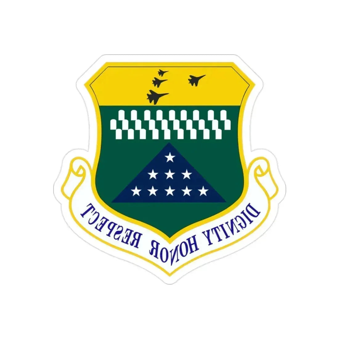 Air Force Mortuary Affairs Operations (U.S. Air Force) REVERSE PRINT Transparent Die-Cut STICKER 2 Inch Die-Cut Transparent - The Sticker Space