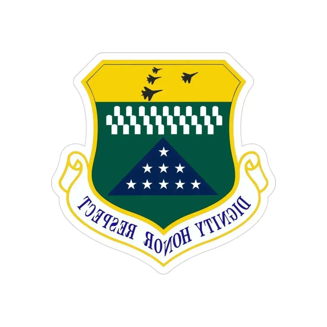 Air Force Mortuary Affairs Operations (U.S. Air Force) REVERSE PRINT Transparent Die-Cut STICKER 3 Inch Die-Cut Transparent - The Sticker Space