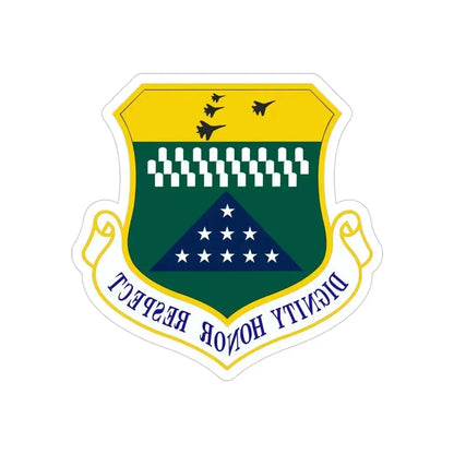 Air Force Mortuary Affairs Operations (U.S. Air Force) REVERSE PRINT Transparent Die-Cut STICKER 4 Inch Die-Cut Transparent - The Sticker Space