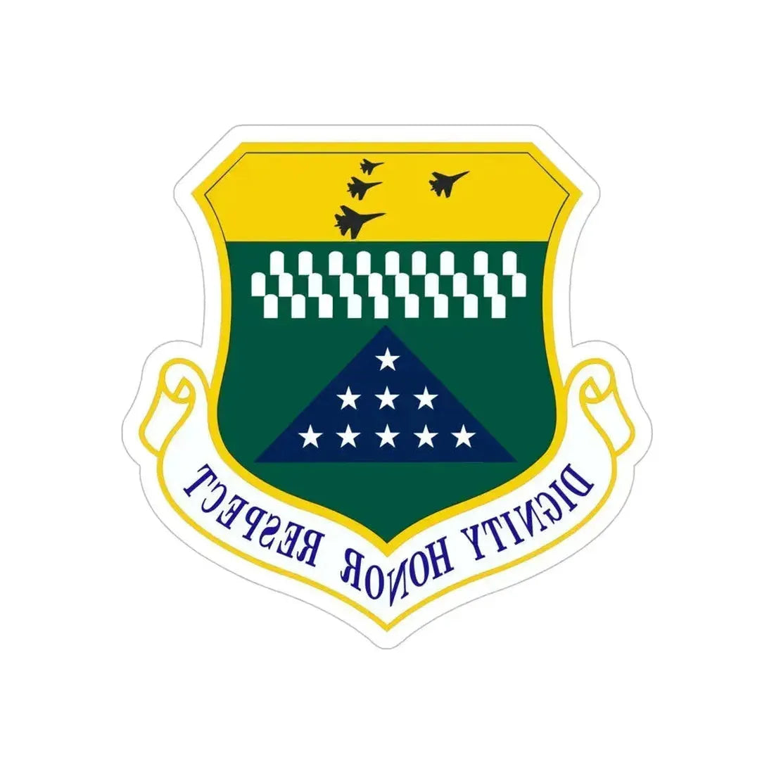 Air Force Mortuary Affairs Operations (U.S. Air Force) REVERSE PRINT Transparent Die-Cut STICKER 6 Inch Die-Cut Transparent - The Sticker Space