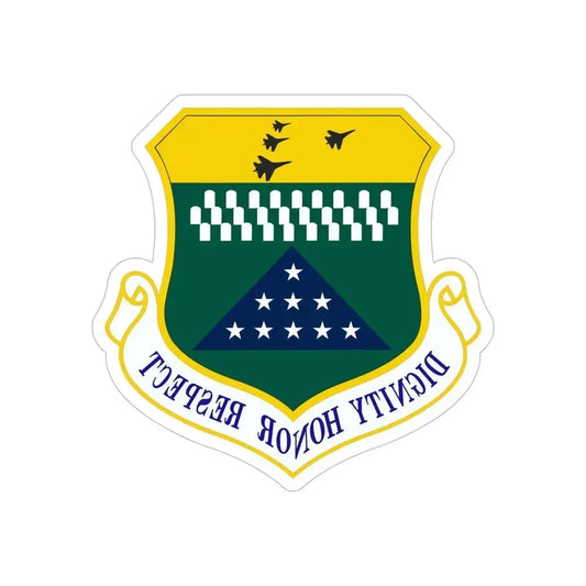 Air Force Mortuary Affairs Operations (U.S. Air Force) REVERSE PRINT Transparent Die-Cut STICKER 6 Inch Die-Cut Transparent - The Sticker Space