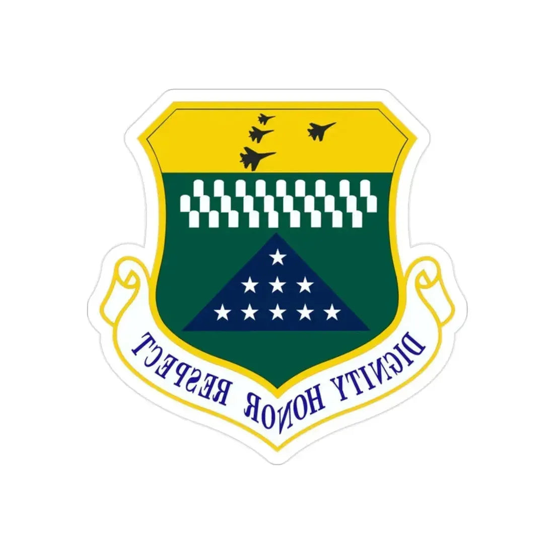 Air Force Mortuary Affairs Operations (U.S. Air Force) REVERSE PRINT Transparent Die-Cut STICKER - The Sticker Space