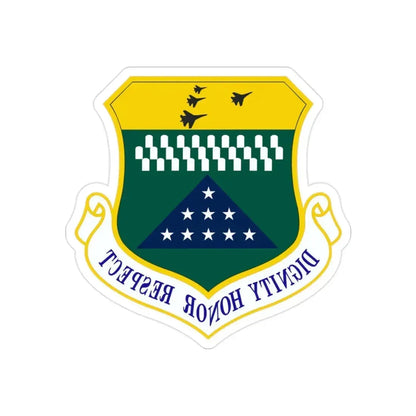 Air Force Mortuary Affairs Operations (U.S. Air Force) REVERSE PRINT Transparent Die-Cut STICKER - The Sticker Space