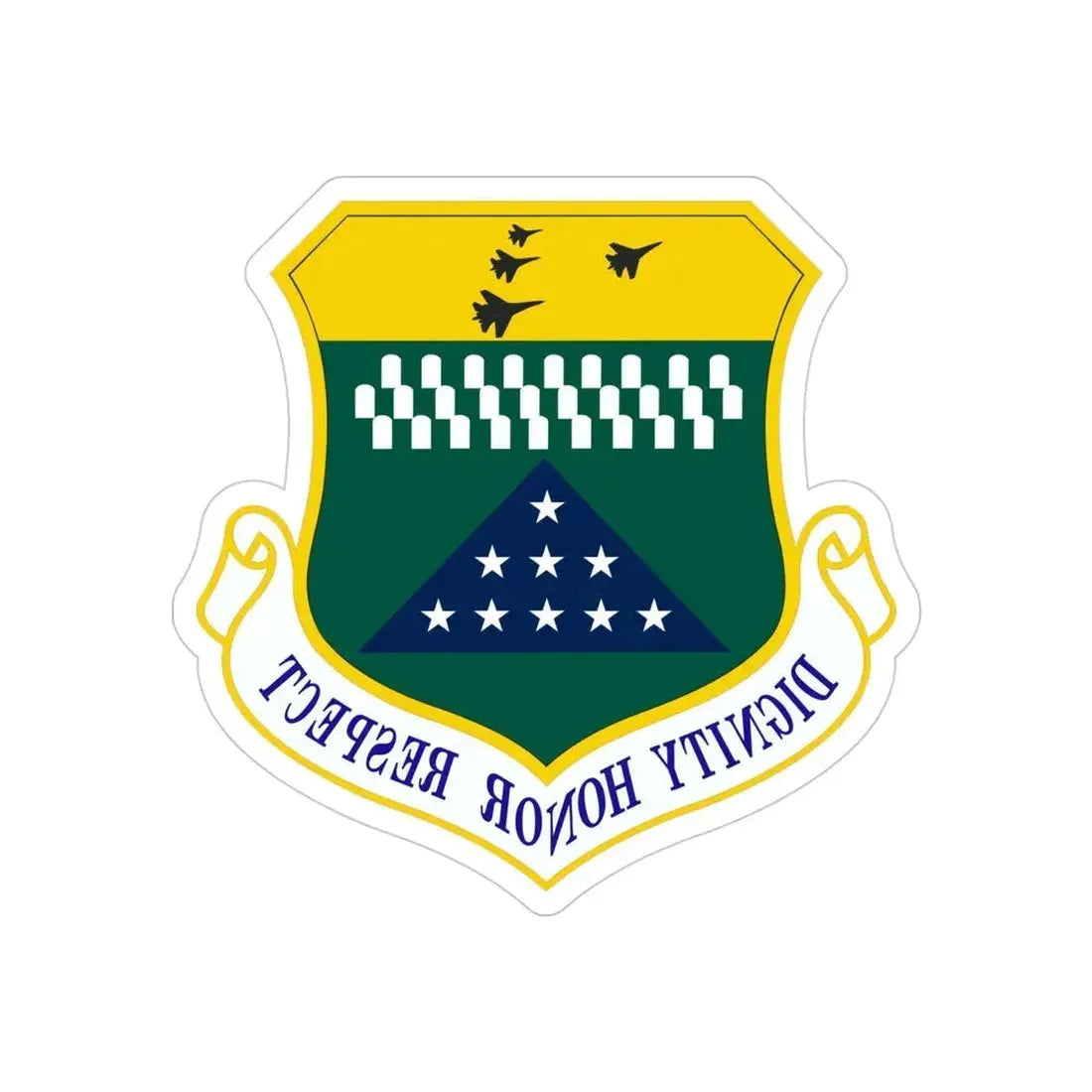 Air Force Mortuary Affairs Operations (U.S. Air Force) REVERSE PRINT Transparent Die-Cut STICKER - The Sticker Space