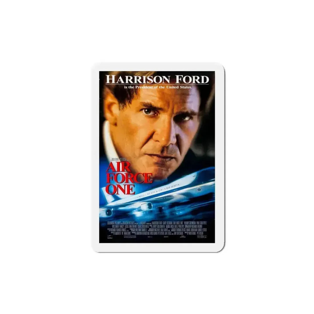 Air Force One 1997 Movie Poster Refrigerator Magnet 4 Inch - The Sticker Space