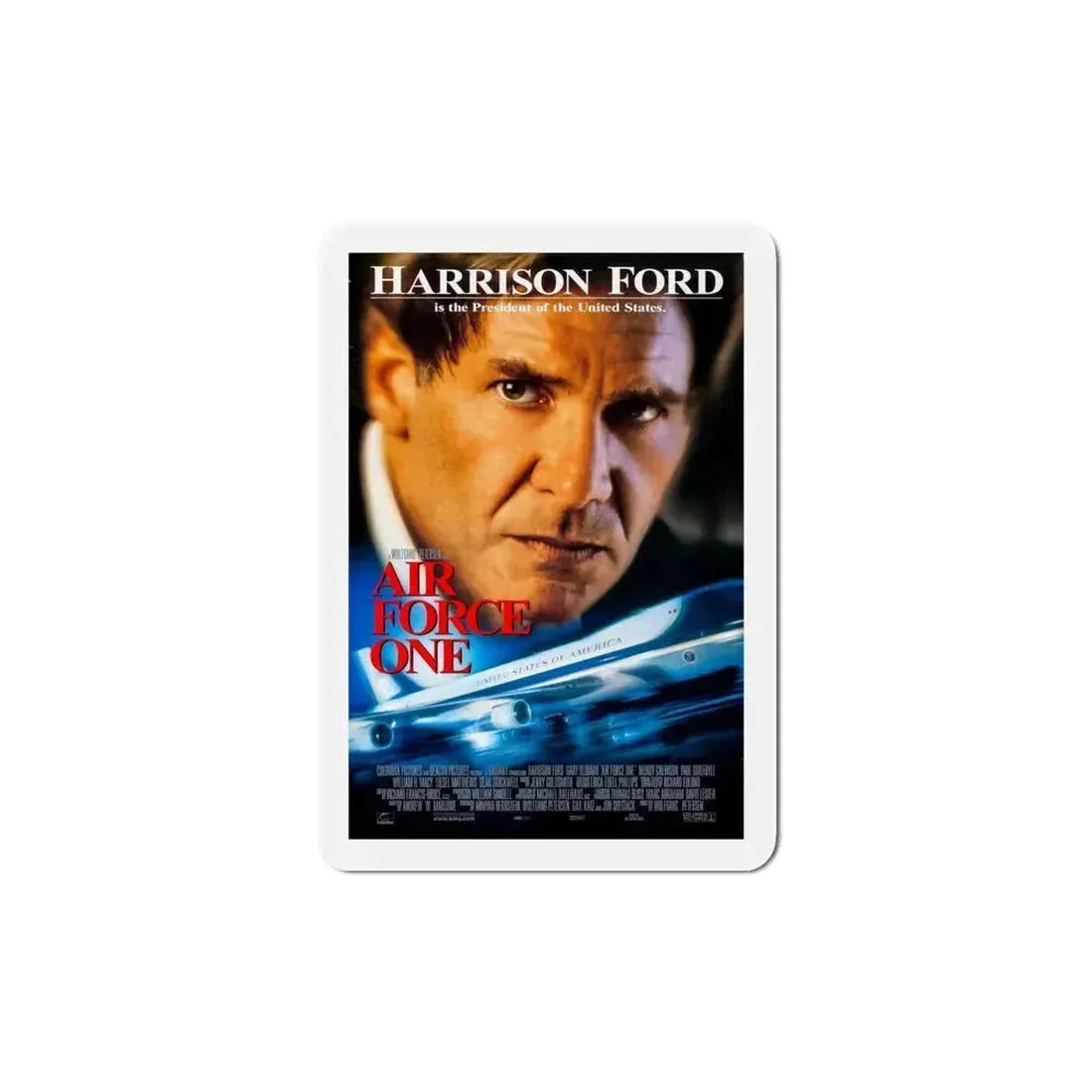Air Force One 1997 Movie Poster Refrigerator Magnet 5 Inch - The Sticker Space