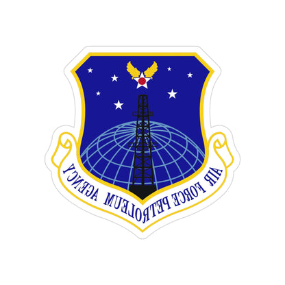 Air Force Petroleum Agency (U.S. Air Force) REVERSE PRINT Transparent STICKER-3 Inch-The Sticker Space