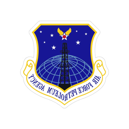 Air Force Petroleum Agency (U.S. Air Force) REVERSE PRINT Transparent STICKER-4 Inch-The Sticker Space