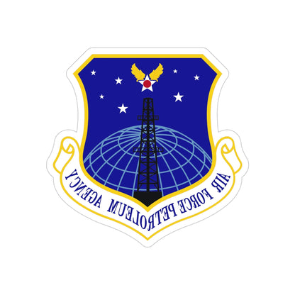 Air Force Petroleum Agency (U.S. Air Force) REVERSE PRINT Transparent STICKER-5 Inch-The Sticker Space